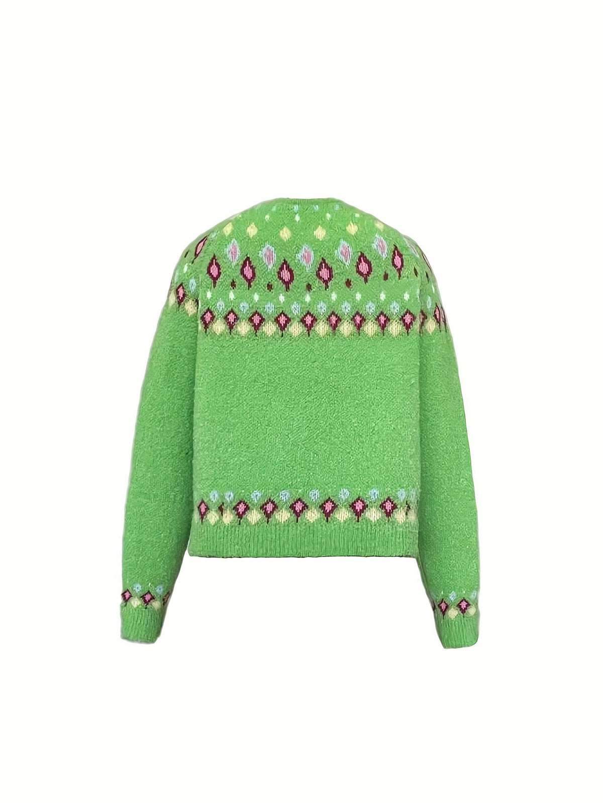 Angela | Elegant Isle Knit Cardigan