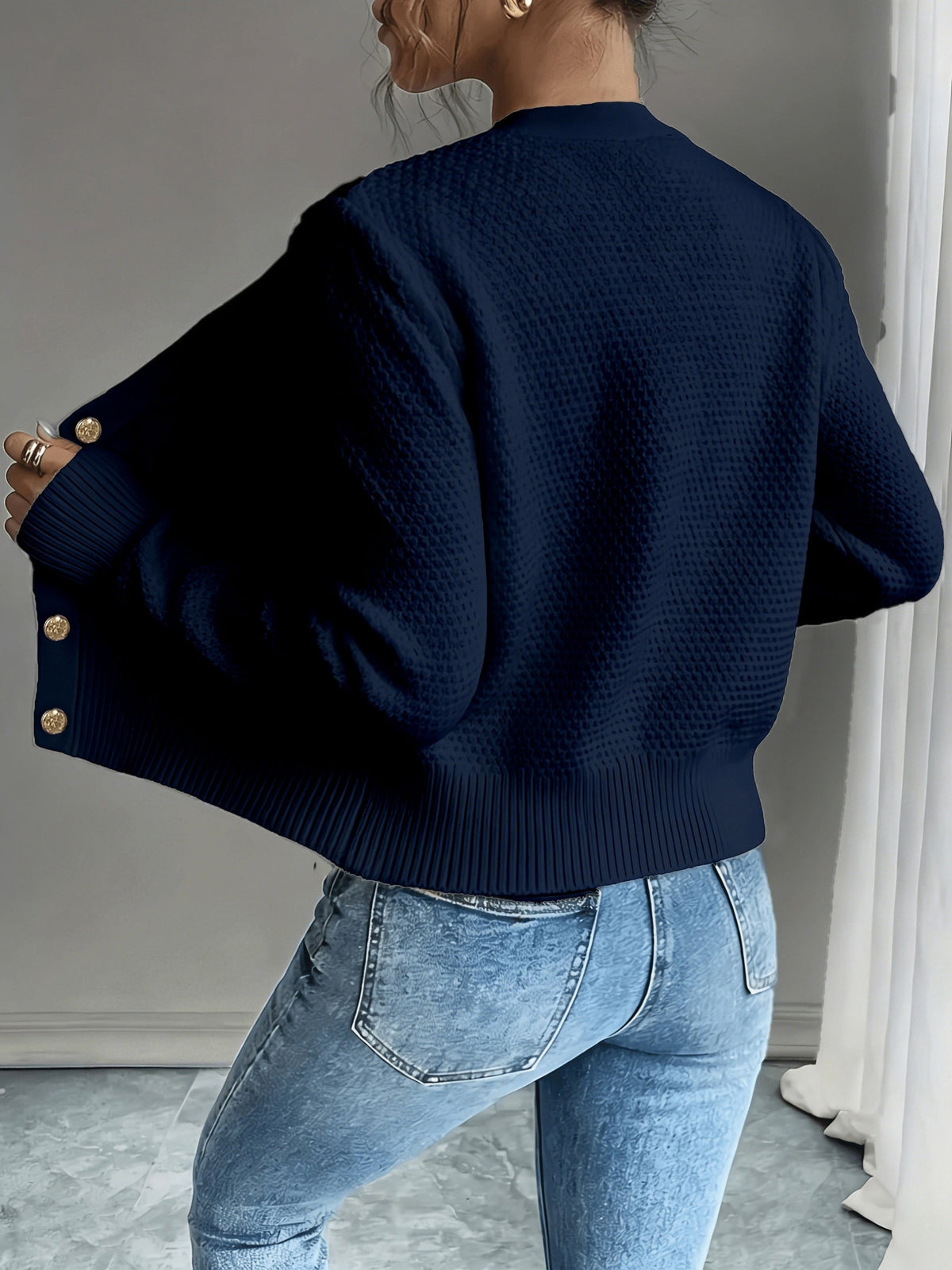 Jessica | Elegant Cable-Knit Button Cardigan