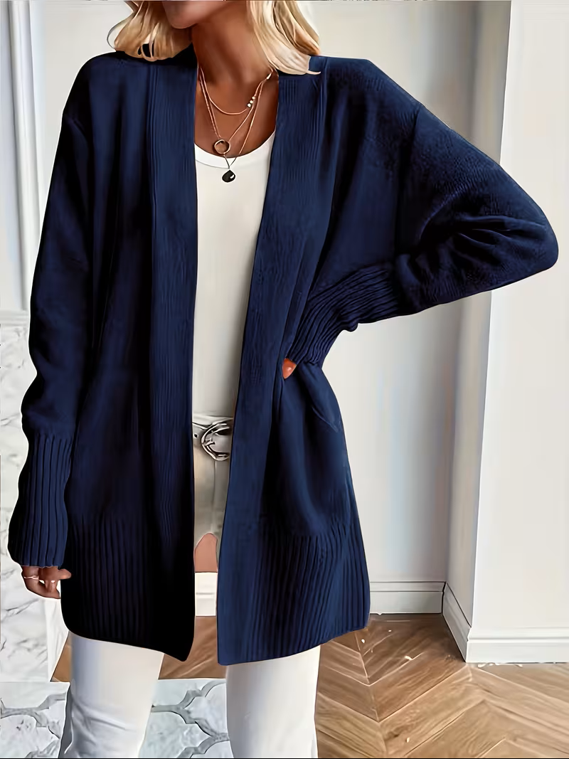 Jennifer | Elegant Open-Front Longline Cardigan
