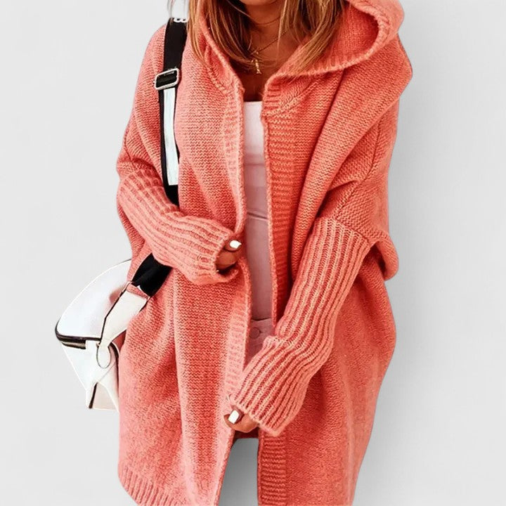 Nicole | Cozy Hooded Knit Cardigan