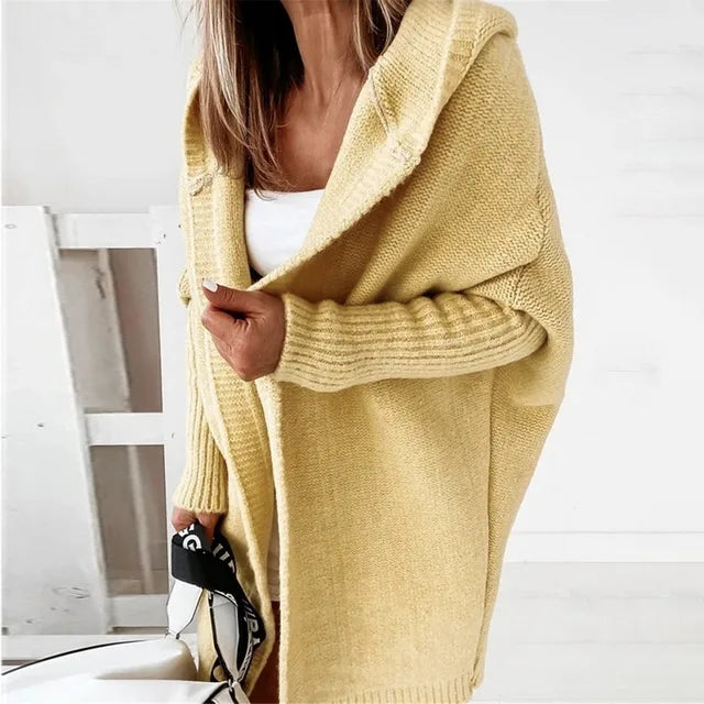 Brittany | Cozy Hooded Oversized Cardigan - Picela