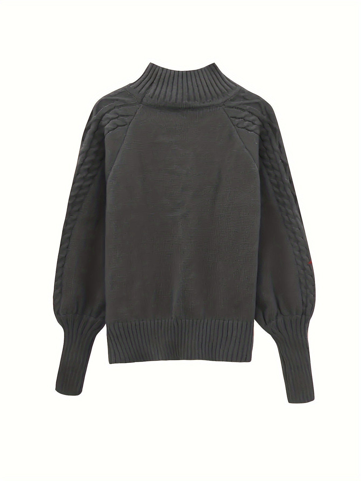 Danielle | Elegant Cable-Knit Mock Sweater - Picela