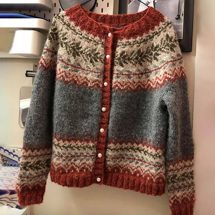 Danielle | Vintage Fair Isle Cardigan - Picela