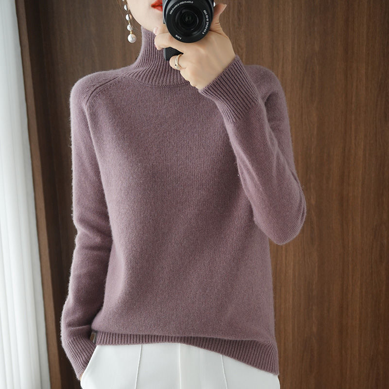 Emily | Elegant Turtleneck Knit Sweater - Picela