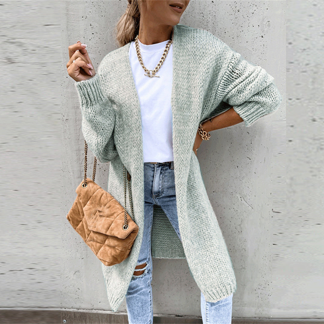 Heather | Elegant Longline Knit Cardigan - Picela
