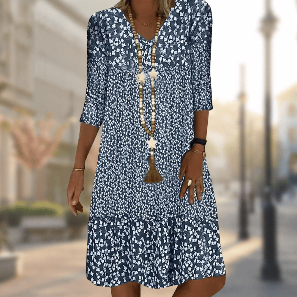 Heather | Feminine Tiered Midi Dress - Picela