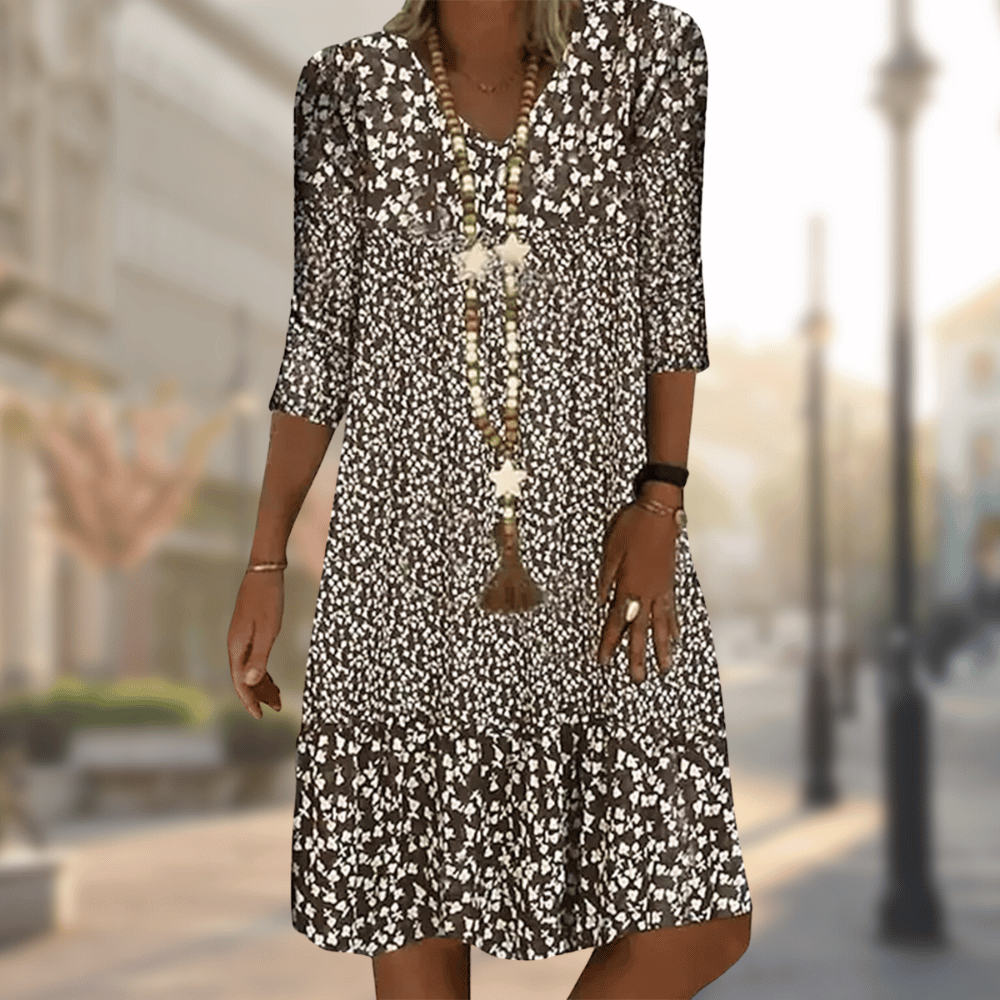 Heather | Feminine Tiered Midi Dress - Picela
