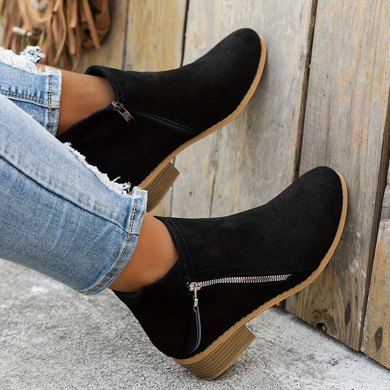 Jennifer | Elegant Suede Ankle Boots - Picela
