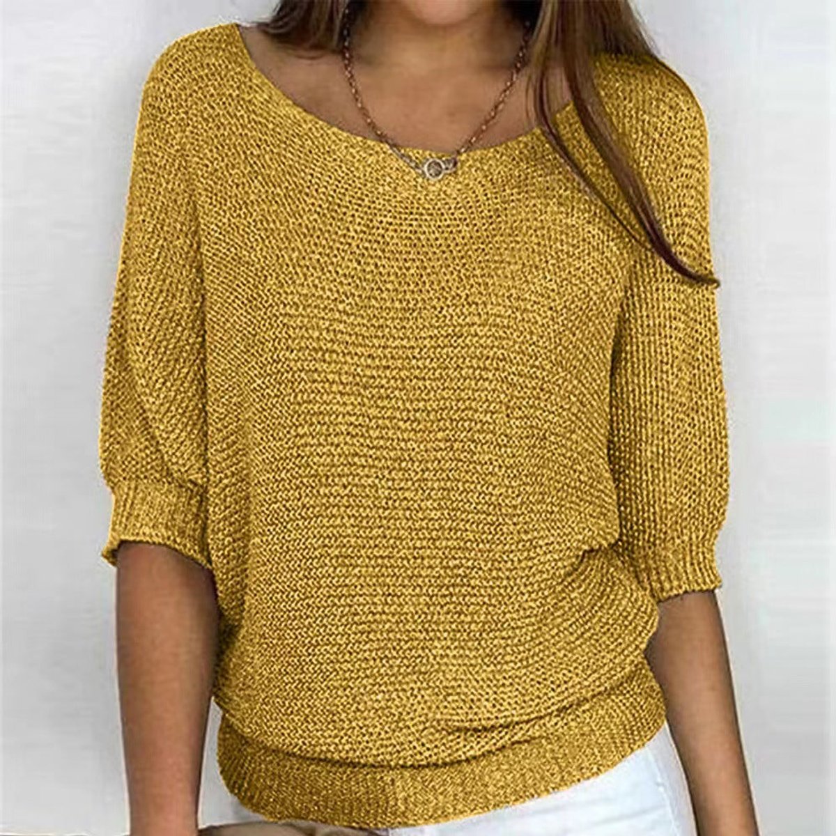 Jessica | Elegant Knit Batwing Sweater - Picela