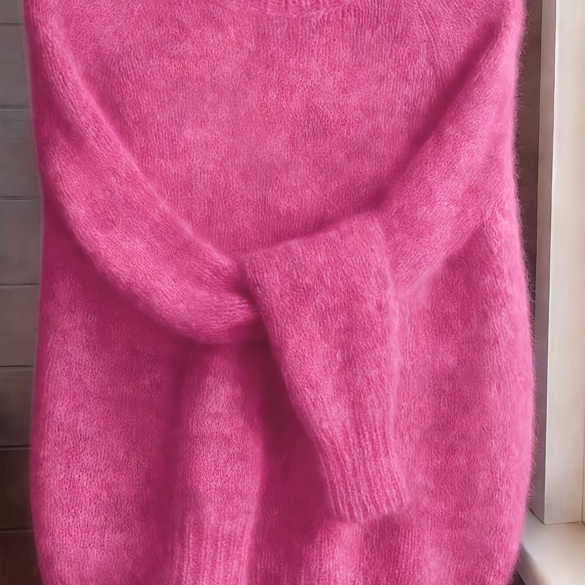 Rachel | Soft Fuzzy Crewneck Sweater - Picela