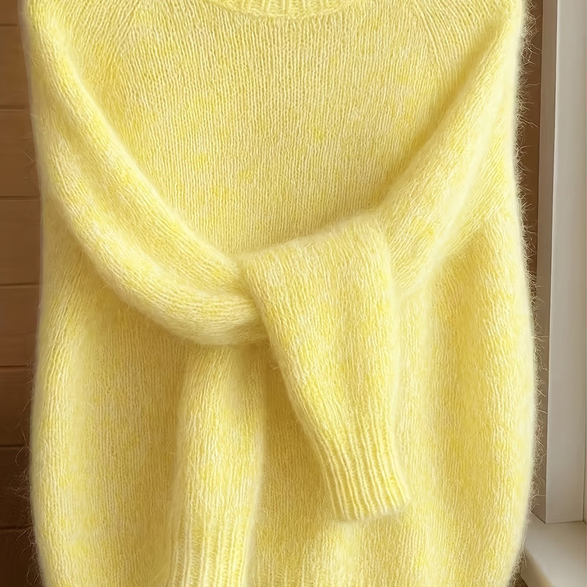 Rachel | Soft Fuzzy Crewneck Sweater - Picela