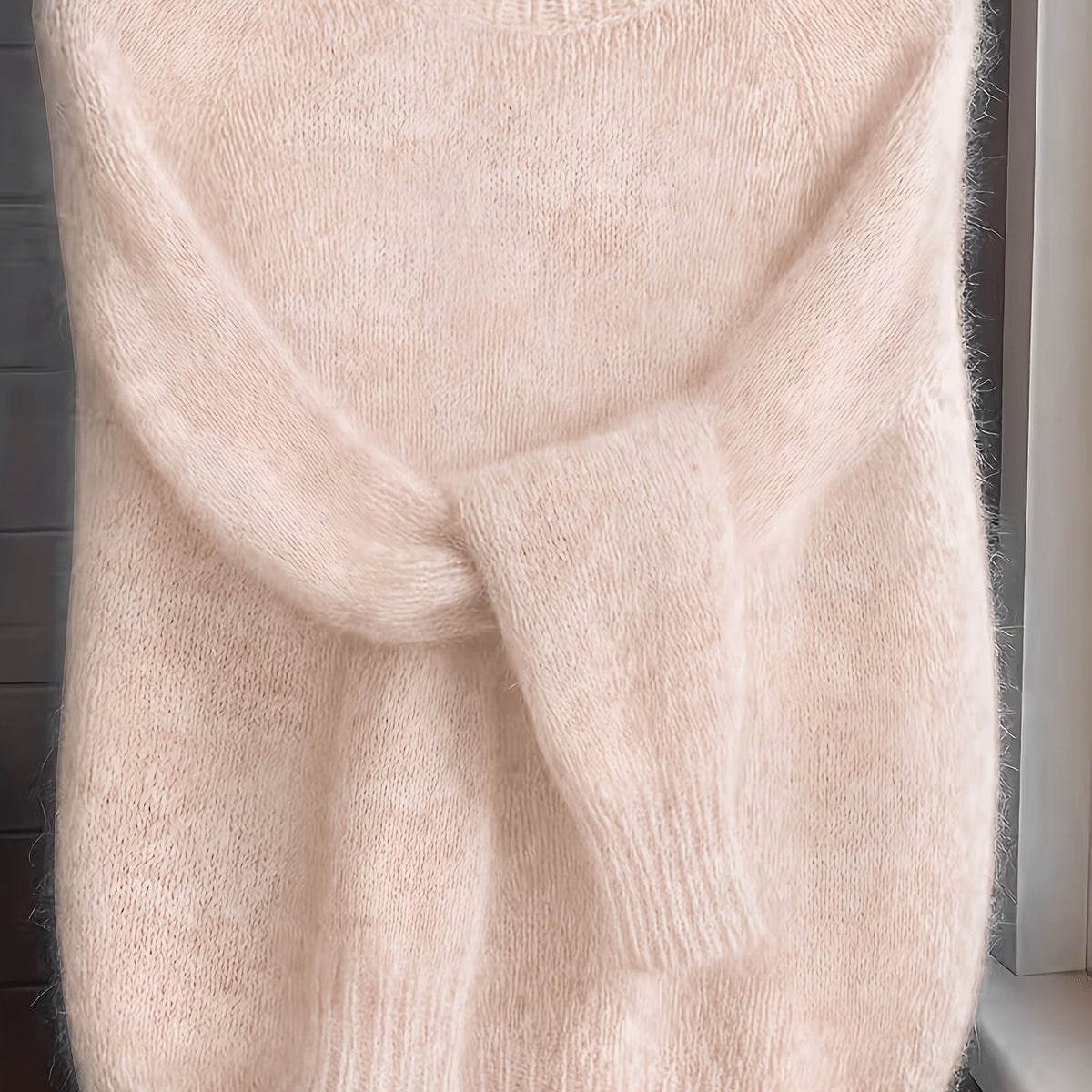 Rachel | Soft Fuzzy Crewneck Sweater - Picela
