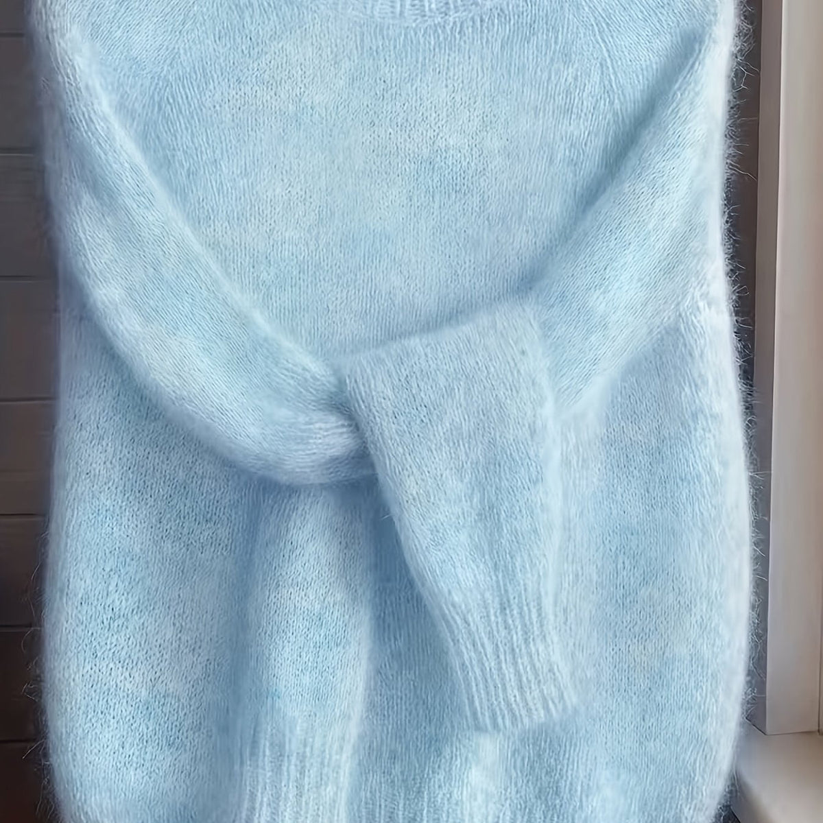Rachel | Soft Fuzzy Crewneck Sweater - Picela