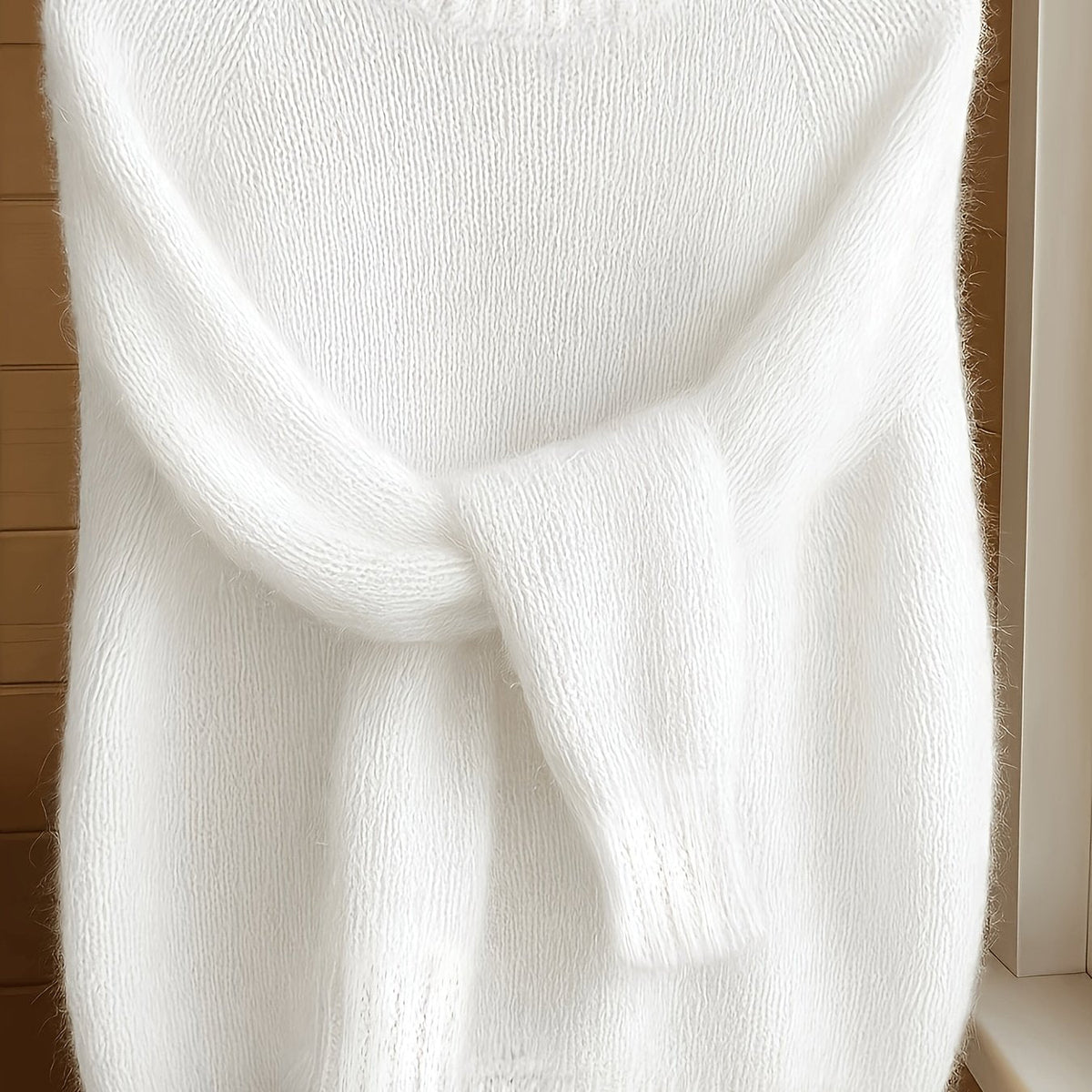 Rachel | Soft Fuzzy Crewneck Sweater - Picela