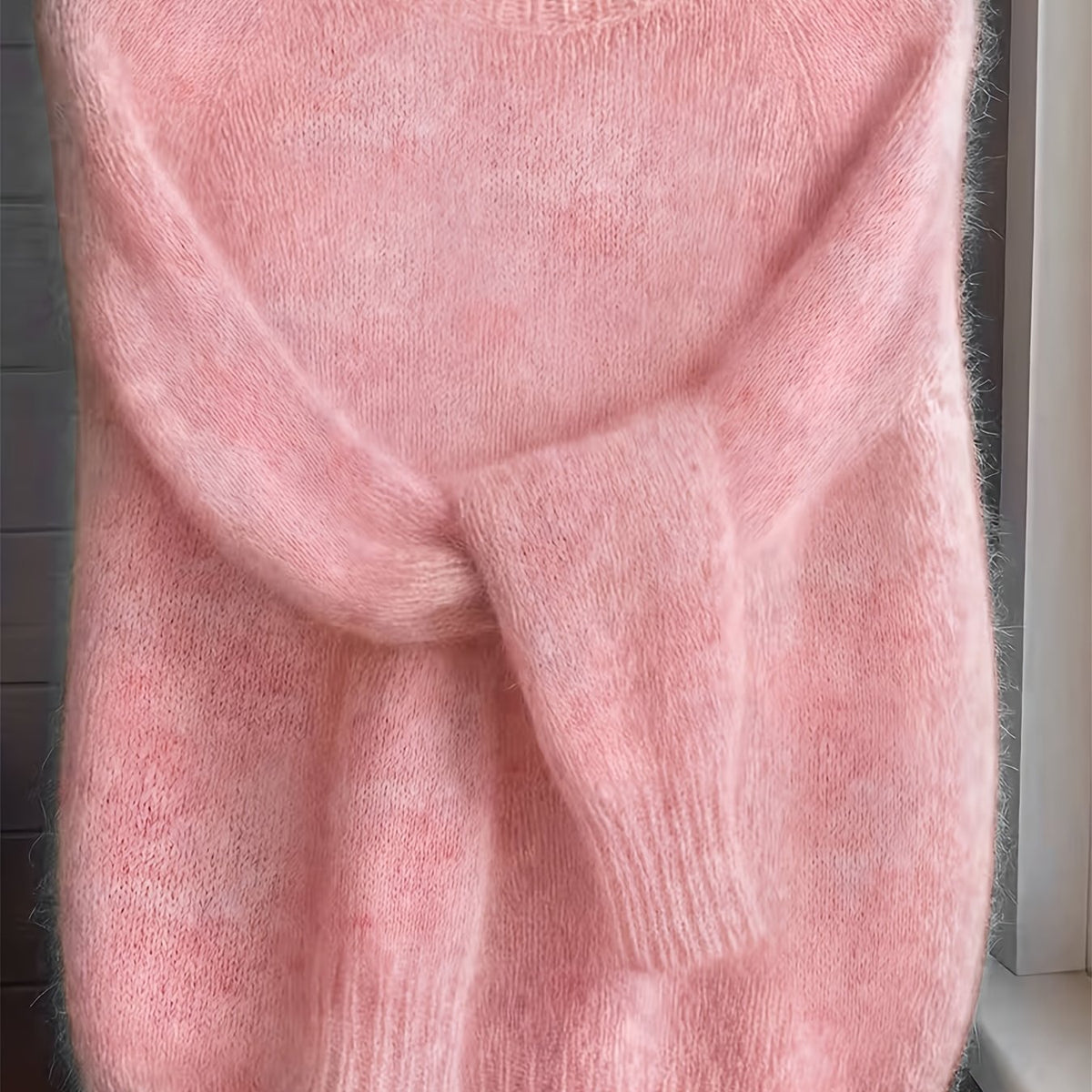 Rachel | Soft Fuzzy Crewneck Sweater - Picela