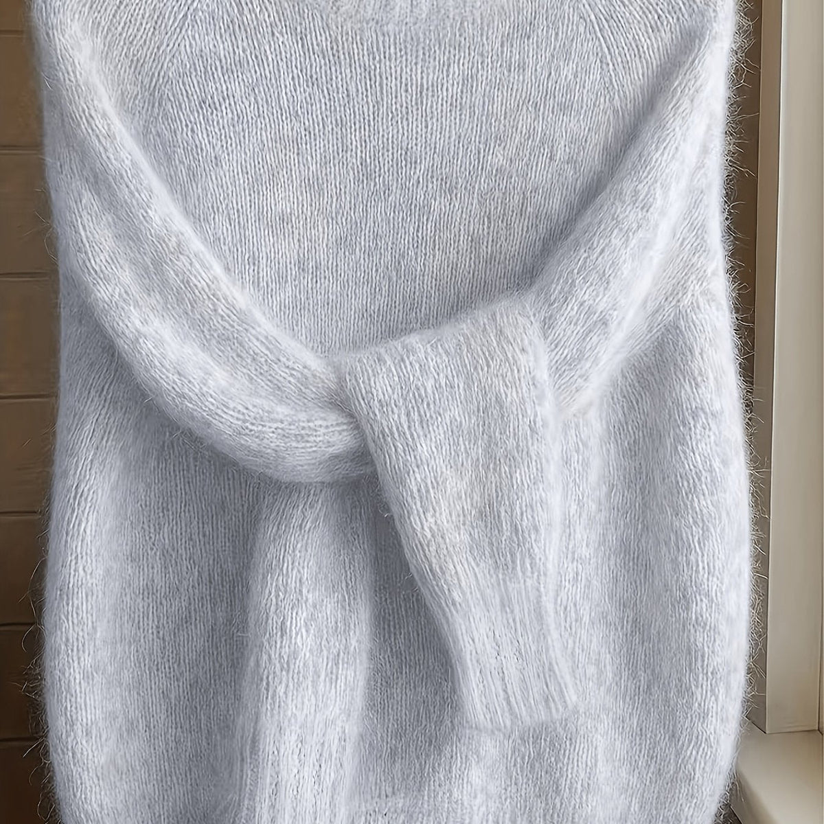 Rachel | Soft Fuzzy Crewneck Sweater - Picela