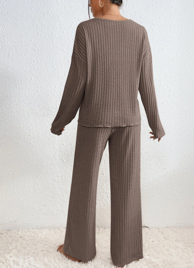 Rebecca | Cozy Ribbed Knit Set - Picela