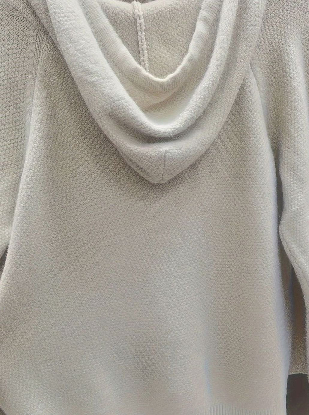 Michelle | Elegant Hooded Zip Cardigan