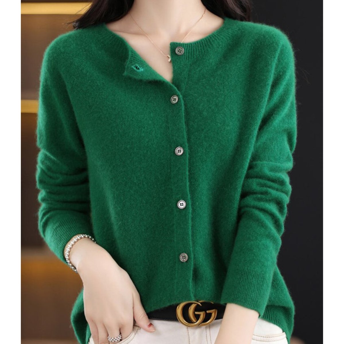 Melissa | Elegant Wool Knit Cardigan
