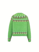 Angela | Elegant Isle Knit Cardigan