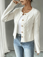Jessica | Elegant Cable-Knit Button Cardigan