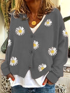 Melissa | Feminine Daisy Embroidered Cardigan
