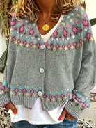Angela | Elegant Isle Knit Cardigan