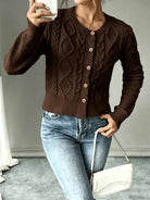 Jessica | Elegant Cable-Knit Button Cardigan