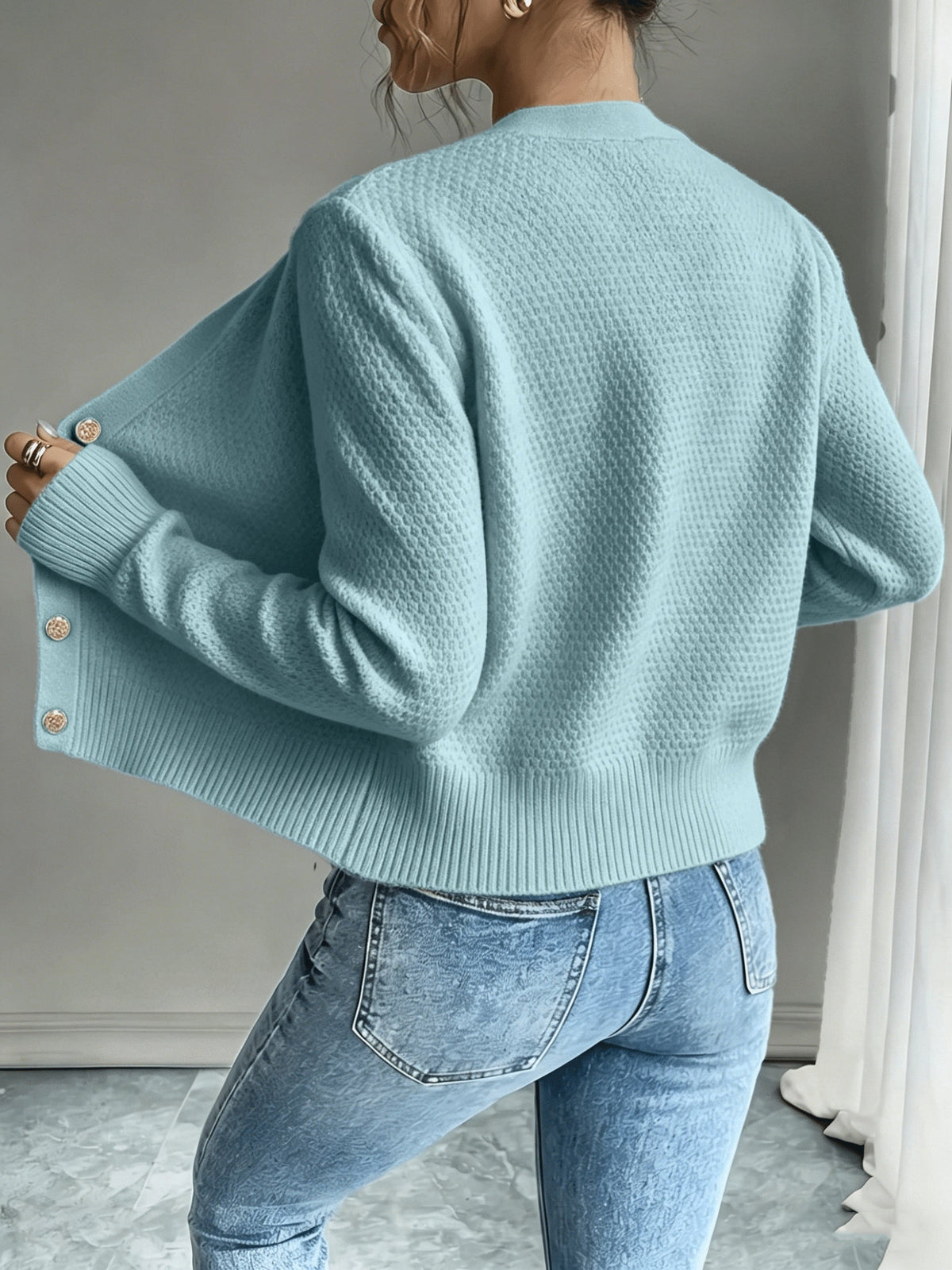 Jessica | Elegant Cable-Knit Button Cardigan