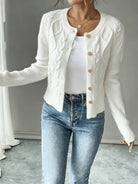 Jessica | Elegant Cable-Knit Button Cardigan