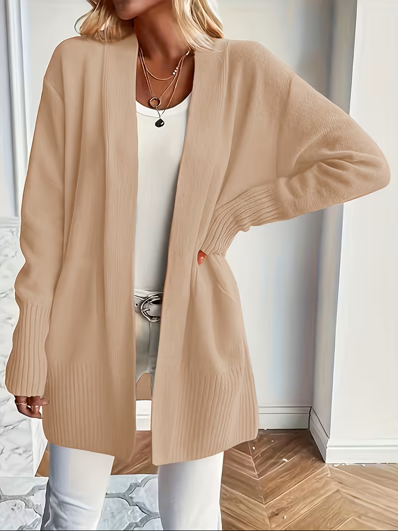 Jennifer | Elegant Open-Front Longline Cardigan