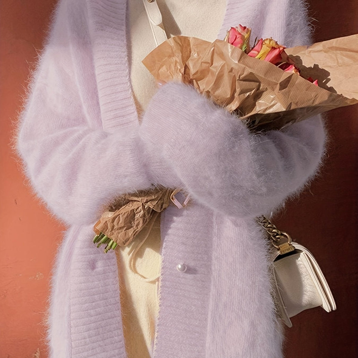 Iris | Soft Fuzzy Open-Front Cardigan