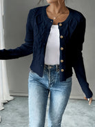 Jessica | Elegant Cable-Knit Button Cardigan