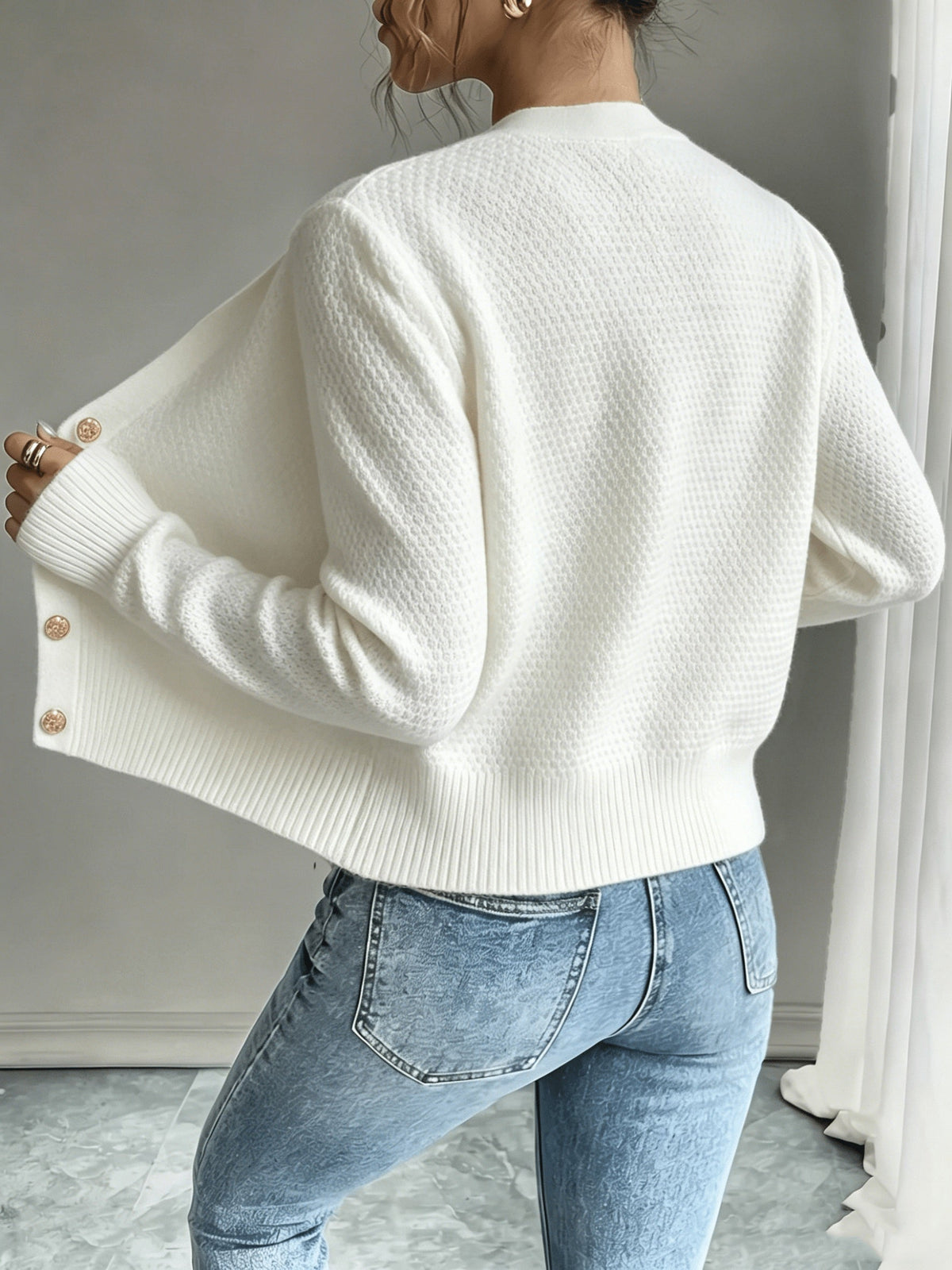 Jessica | Elegant Cable-Knit Button Cardigan