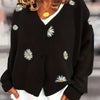 Melissa | Feminine Daisy Embroidered Cardigan
