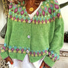 Angela | Elegant Isle Knit Cardigan