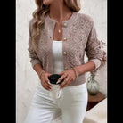 Danielle | Elegant Crochet Knit Cardigan