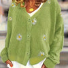 Melissa | Feminine Daisy Embroidered Cardigan
