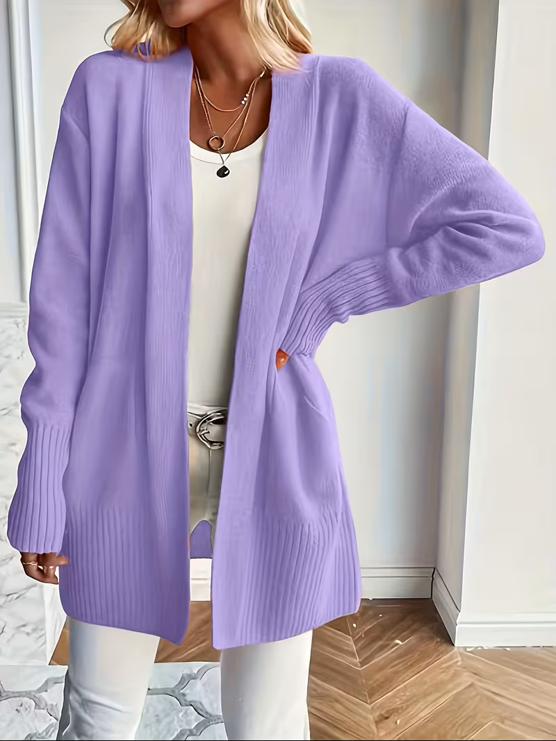 Jennifer | Elegant Open-Front Longline Cardigan