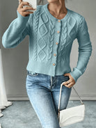 Jessica | Elegant Cable-Knit Button Cardigan