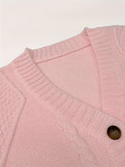 Amber | Elegant Cable-Knit Button Cardigan
