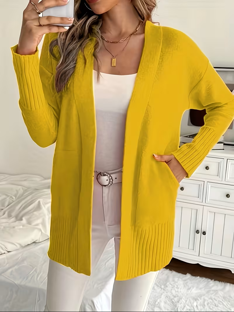 Jennifer | Elegant Open-Front Longline Cardigan