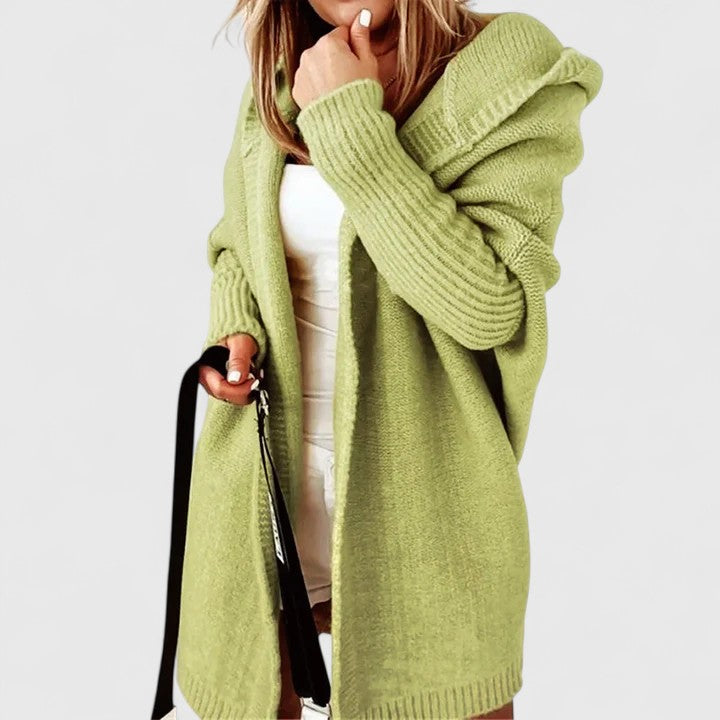 Nicole | Cozy Hooded Knit Cardigan