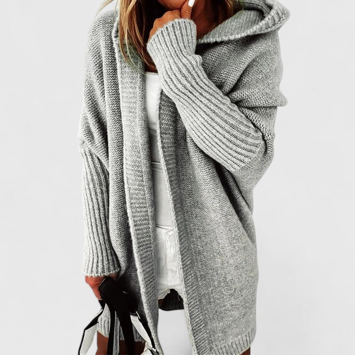 Nicole | Cozy Hooded Knit Cardigan
