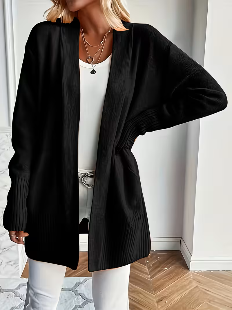 Jennifer | Elegant Open-Front Longline Cardigan