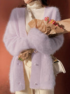 Iris | Soft Fuzzy Open-Front Cardigan