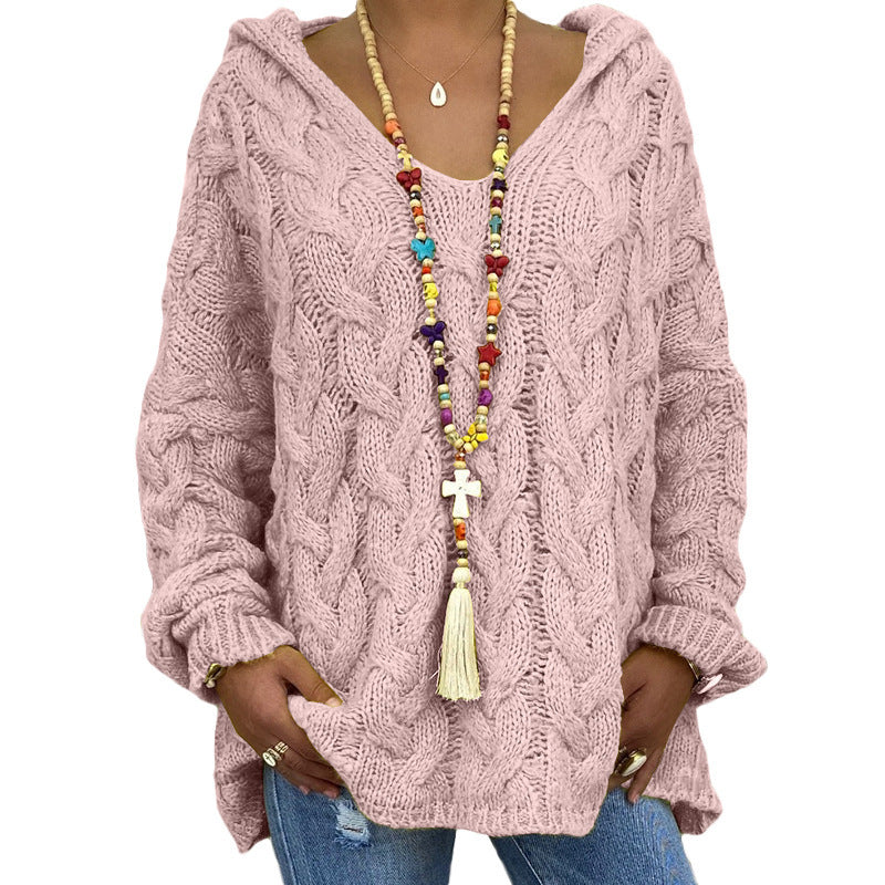 Amber | Cozy Cable Knit Hoodie - Picela