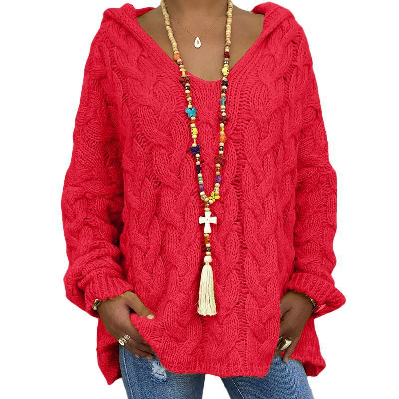 Amber | Cozy Cable Knit Hoodie - Picela