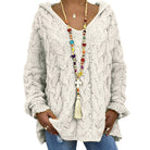 Amber | Cozy Cable Knit Hoodie - Picela