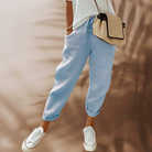 Amber | Effortless Linen Cropped Pants - Picela